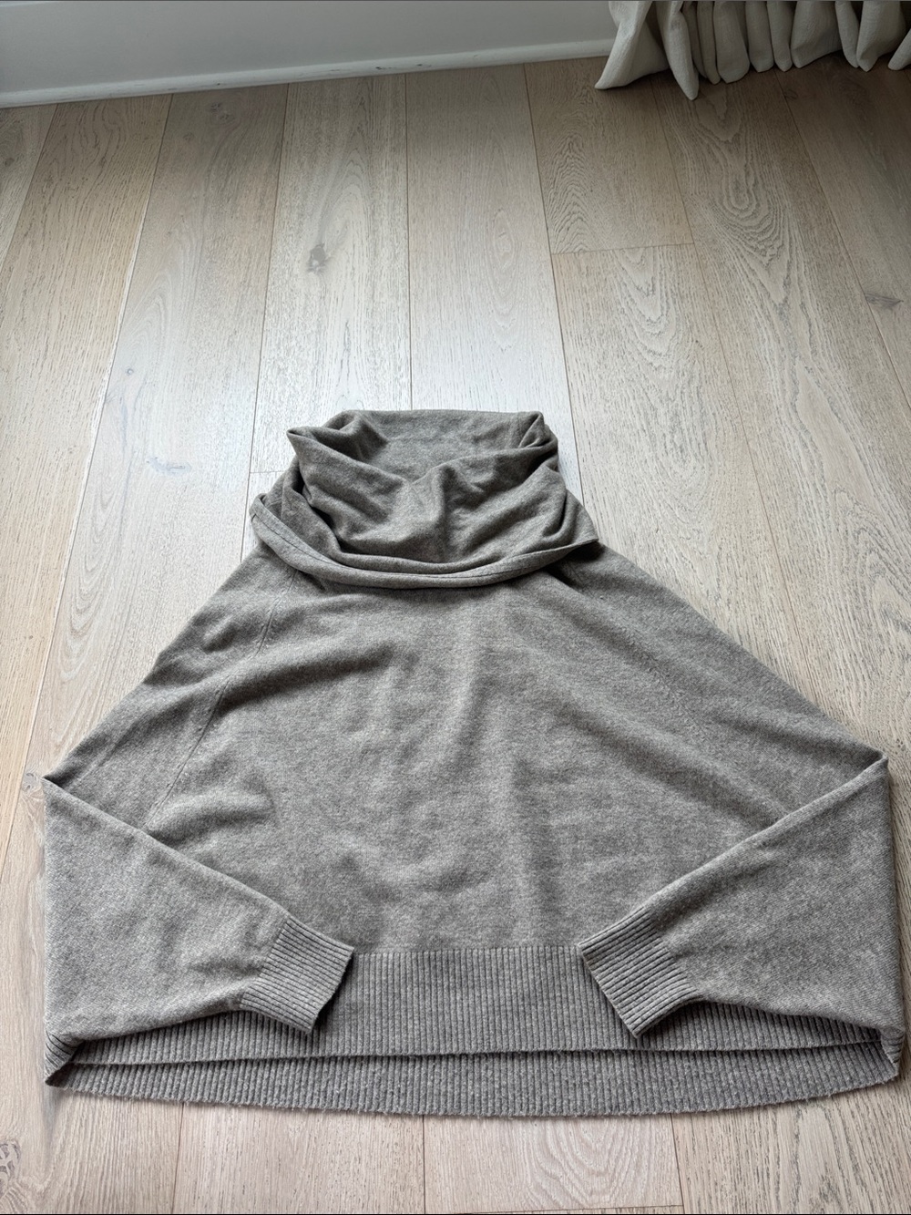 Joie Taupe Cowl Neck Sweater
